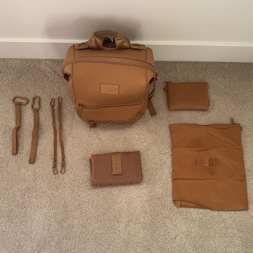 Dagne Dover Indi Neoprene Diaper Backpack, Sz Medium, Color Camel - Picture 10 of 10